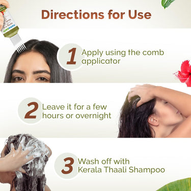 Mamaearth Kerala Thaali Hair Care Kit (Kerala Thaali Hair Oil - 150 ml + Kerala Thaali Shampoo - 250 ml + Kerala Thaali Conditioner - 250 ml) Goodness of 12 Herbs | Kerala’s Generational Expertise